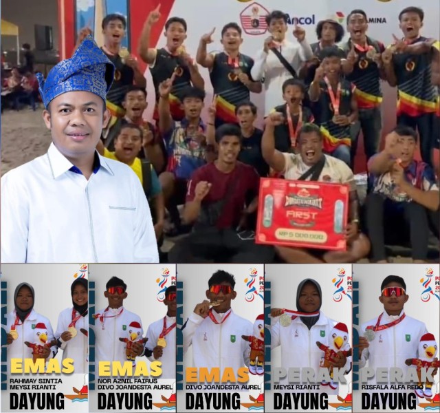 Atlet Dayung Persembahkan Emas dan Perak POPNAS XVII