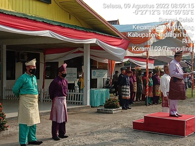 Danramil 03/Tempuling Beserta Anggota Hadiri Undangan HUT Provinsi Riau Ke-65