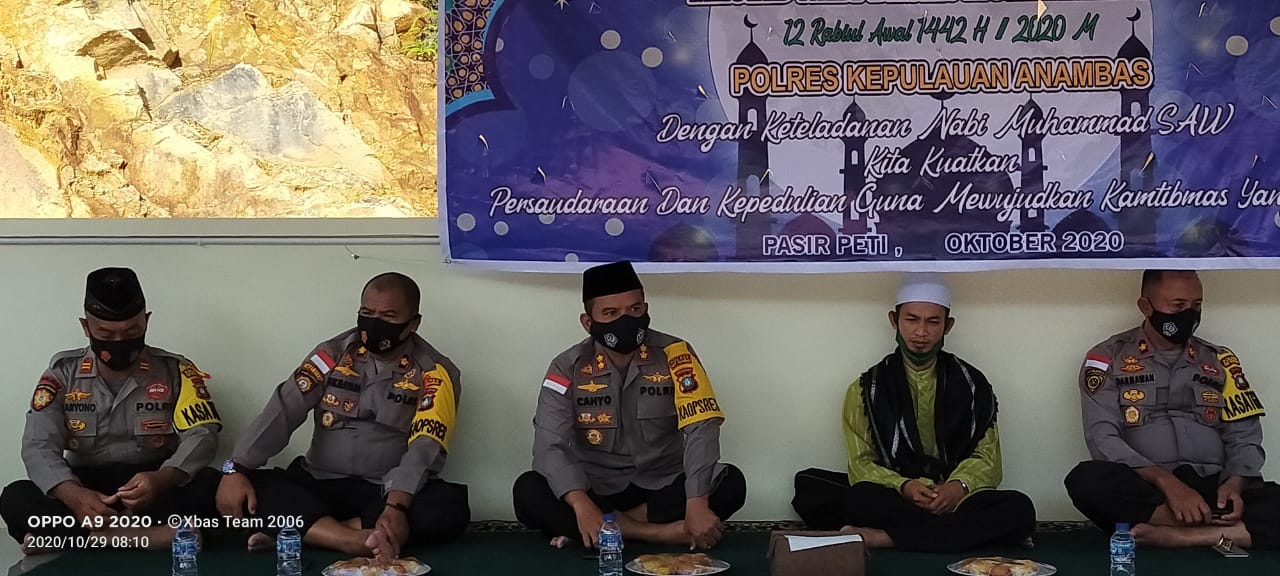 Polres Kepulauan Anambas Peringati Maulid Nabi Muhammad SAW 1442 H/2020 M