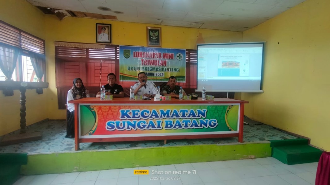 Meningkatkan Kerja Sama, Babinsa Koramil 07/Reteh Hadiri Lokakarya Mini Triwulan 1 UPT Puskesmas Benteng