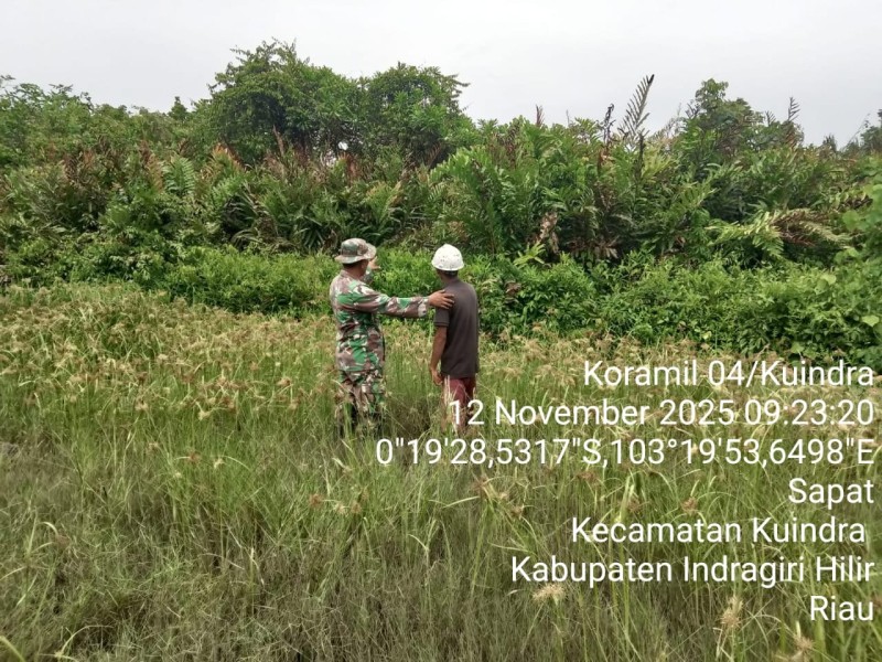 Koramil 04/Kuindra Terus Lakukan Patroli Tapal Batas untuk Keamanan