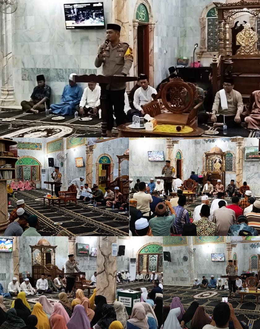 Polsek Gaung Anak Serka Cooling Sistem ke Rumah Ibadah, Berikut Pesan-pesannya