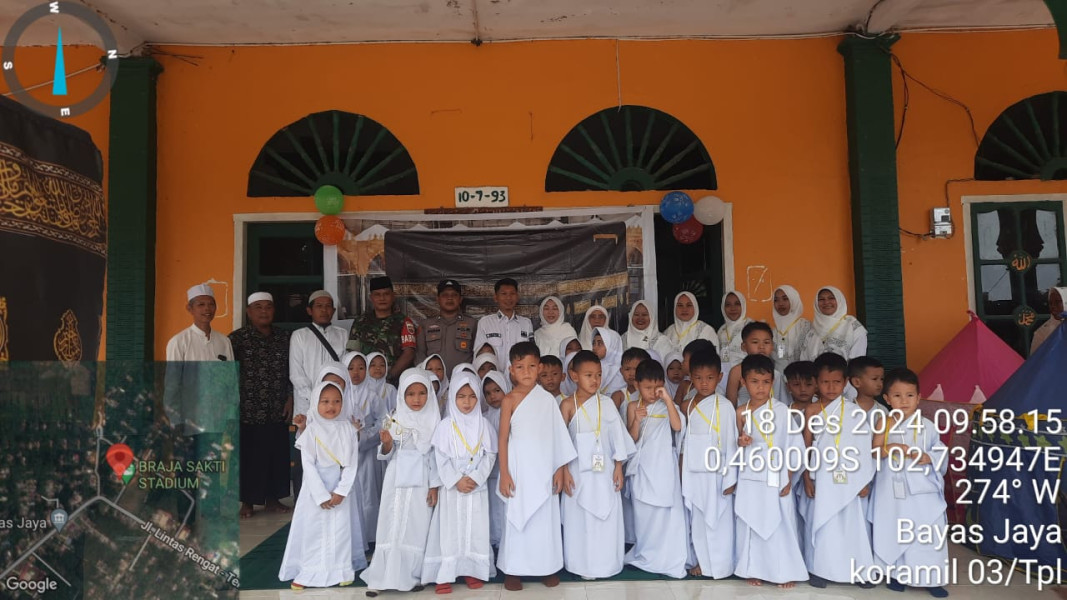 Babinsa Koramil 03/Tpl Hadiri Manasik Haji PAUD Pelita Jaya