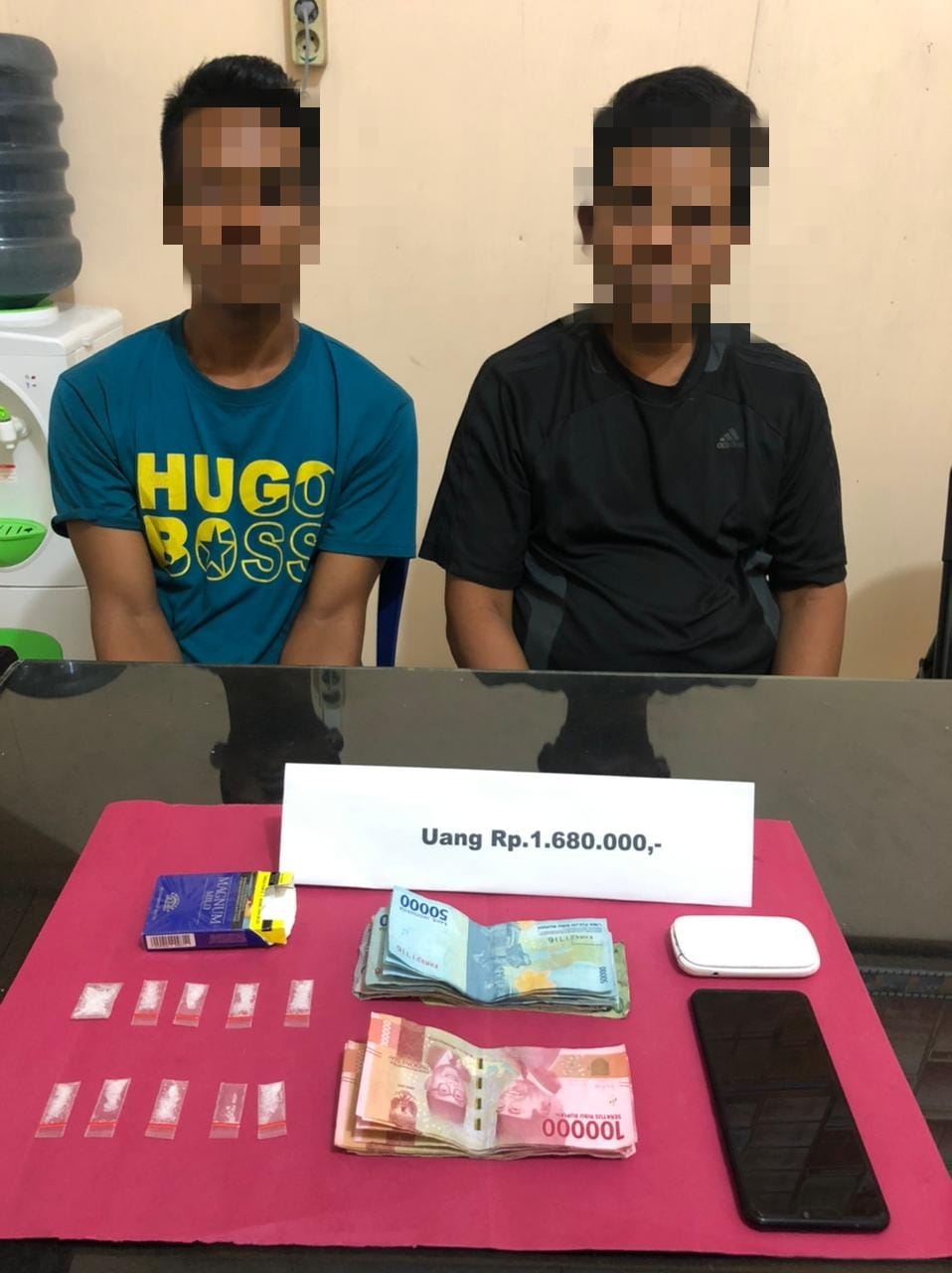 Transaksi Sabu, Dua Pria di Kempas Diringkus Unit Reskrim