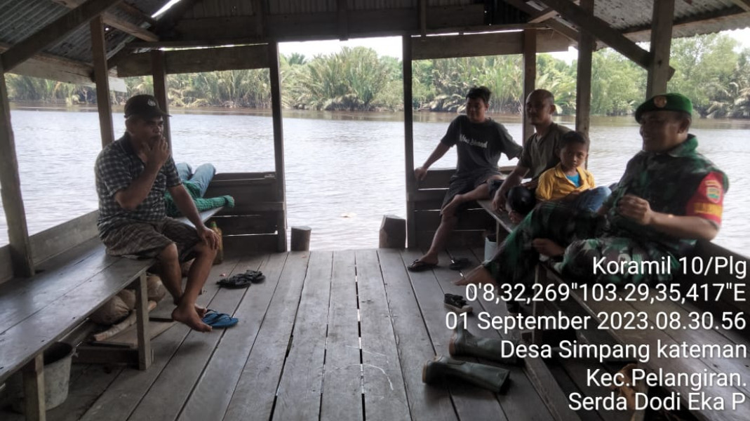 Koramil 10/Pelangiran Jaga Kebersamaan dan Kekompakan Antar Sesama