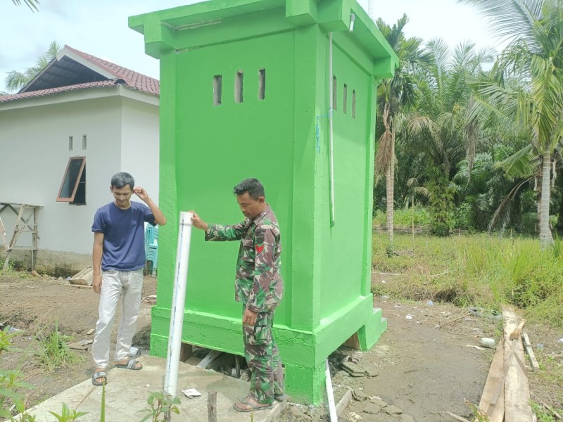 TMMD ke-123, Koramil 09/Kemuning dan Masyarakat Bangun MCK