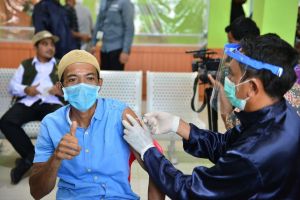 Vaksinasi I Covid-19 di Riau Capai 88,49%, Dosis II 71,17%