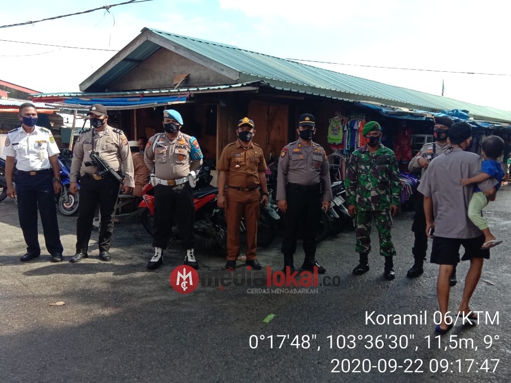 Satgas Covid-19 Gakplin di Sungai Guntung, Danramil 06/Kateman Turut Kerahkan Personil