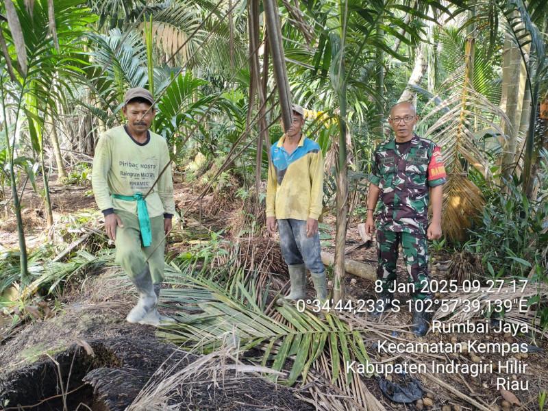 Babinsa Koramil 03/Tpl Patroli Karhutla, Situasi Wilayah Terpantau Aman
