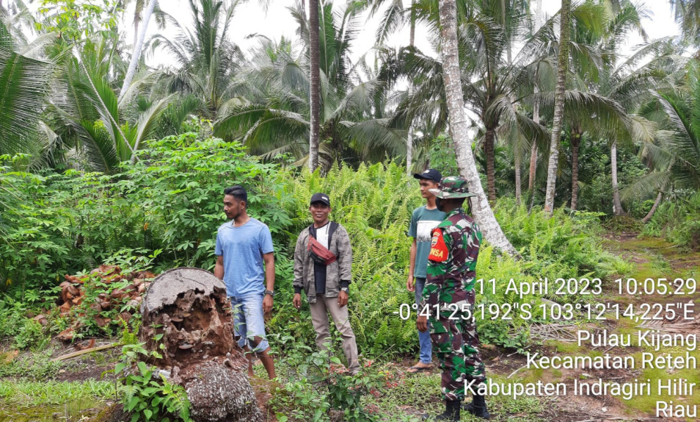 Babinsa Koramil 07/Reteh Sosialisasi Pencegahan Karhutla Di Binaan