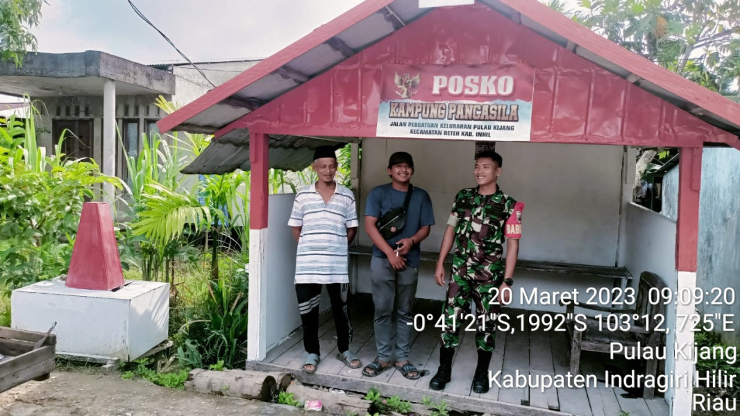 Koramil 07/Reteh, Edi Sutrisno Jalin Komsos Bersama Pemuda Masyarakat Binaan