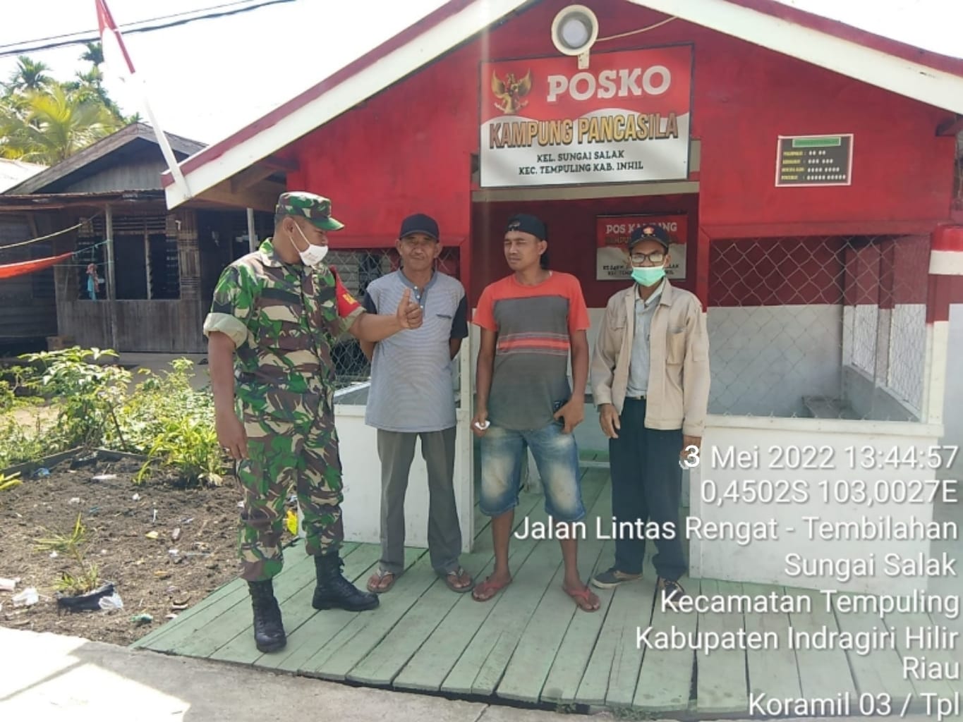 Rumah Kosong Ditinggal Mudik Lebaran, Babinsa 03/Tempuling Minta Warga Tetap Lakukan Siskamling 