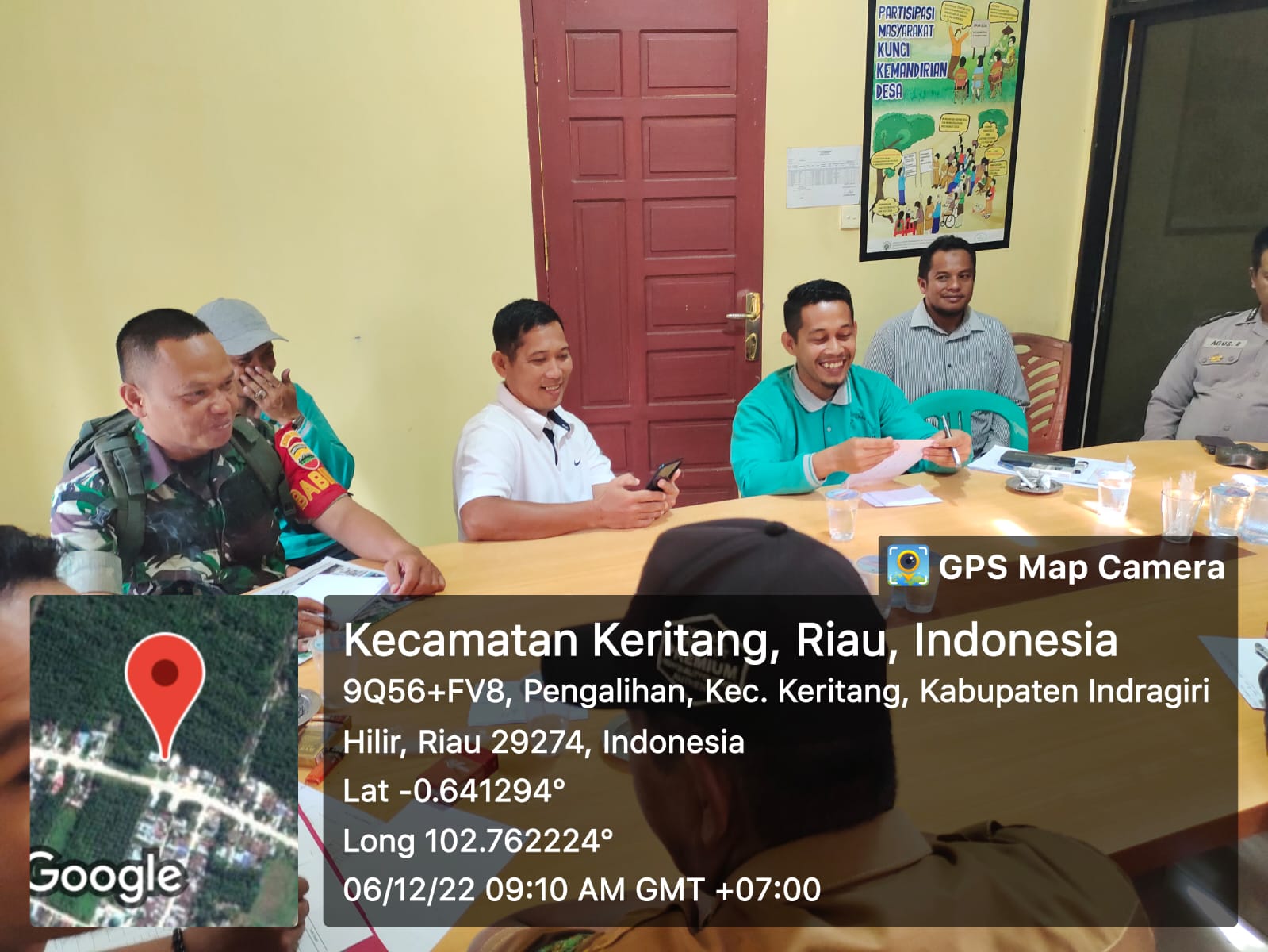 Danramil 09/Kemuning Ikuti Rapat Pembahasan Penerima BLT Tahun 2023