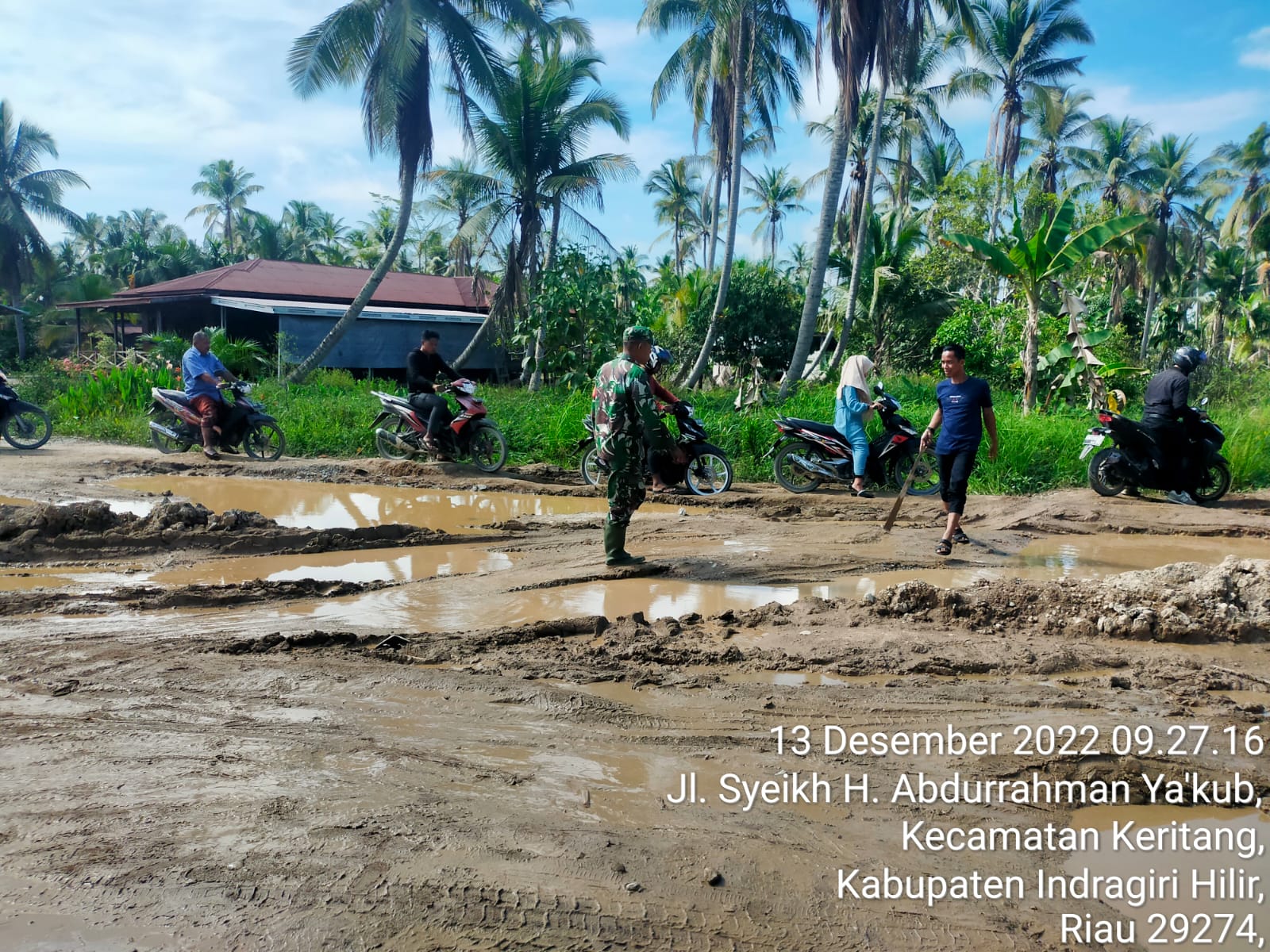 Kopda Nasrianto Lakukan Pemantauan Terhadap Situasi Di Wilayah