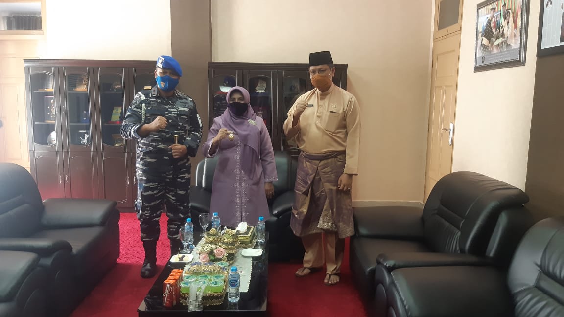 Danpom Lantamal IV Courstesy Call ke Unsur FKPD Kota Tanjung Pinang