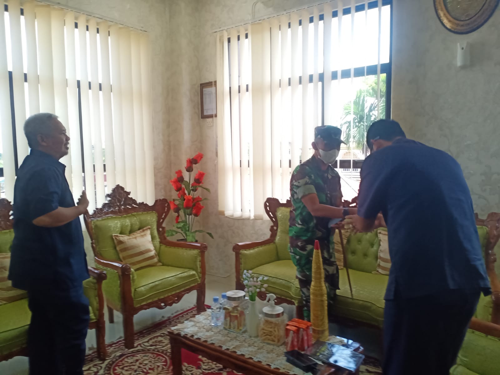 Adakan Kunjungan Ke Kantor Satpol PP dan Kantor Pengadilan Agama Tembilahan Oleh Dandim 0314/Inhil