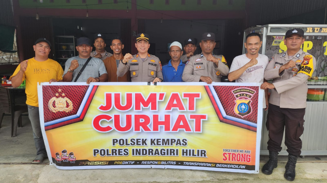 Ciptakan Kamtibmas yang Aman & Kondusif Jelang Hari Raya Idul Adha 1445 H, Polsek Kempas Gelar Jumat Curhat