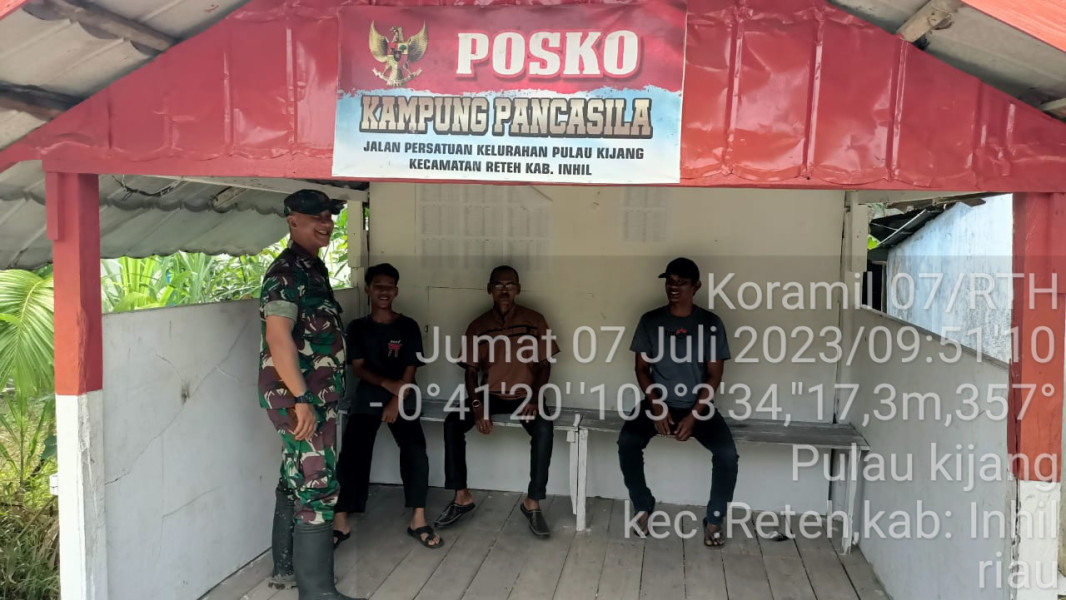 Koramil 07/Reteh Bersama Pemuda Sampaikan Agar Menghindari Narkoba dan Judi Online