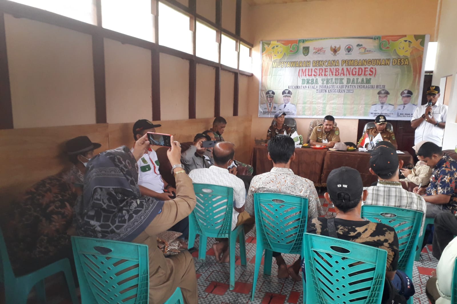 Babinsa Koramil 04/Kuindra Hadiri Musrembang Desa Teluk Dalam