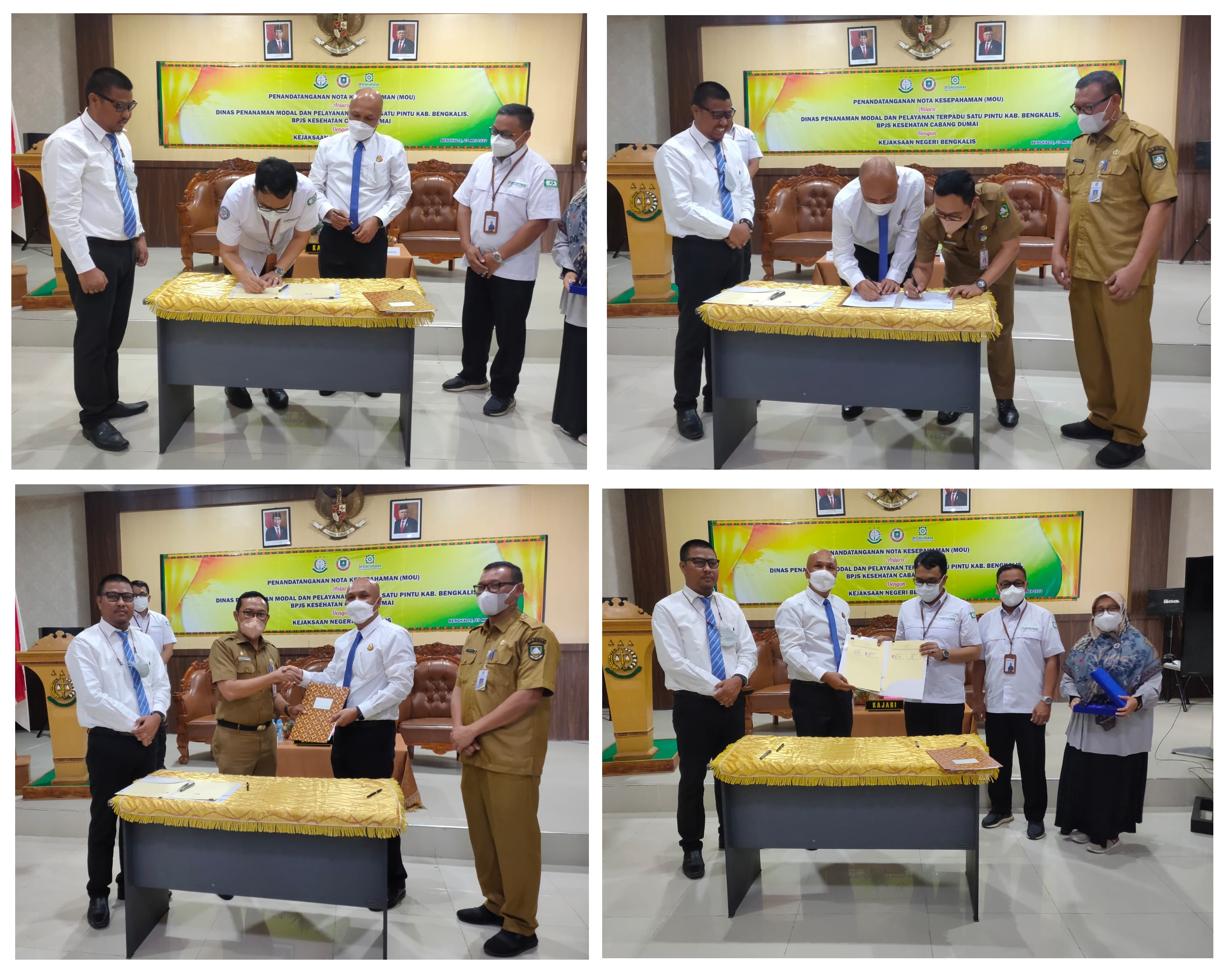 DPMPSP Bengkalis dan BPJS Kesehatan Teken MoU Dengan Kejari Bengkalis
