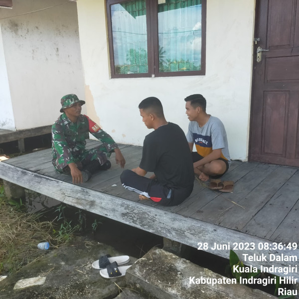 Babinsa Koramil 04/Kuindra Ajarkan Norma Pancasila Kepada Warga Binaan