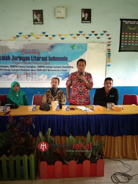 Lounching Program Jaringan Literasi Indonesia Dompet Dhuafa di Kempas Inhil