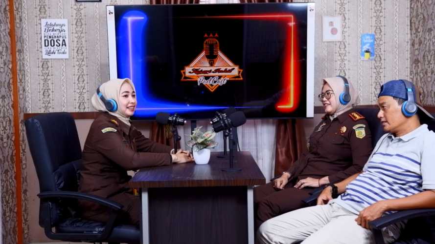 Inovatif, Kejari Inhil Hadirkan Program Podcast