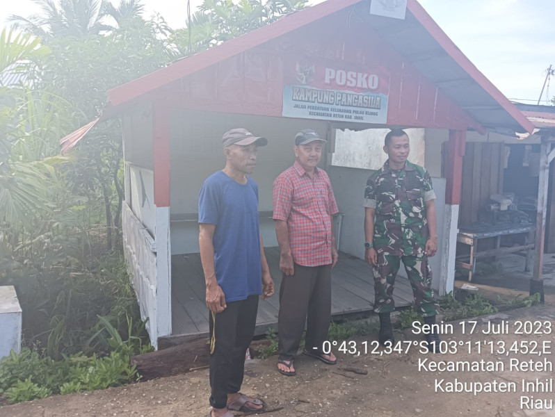 Rutinitas Koramil 07/Reteh di Wilayah Untuk Jalin Hubungan Baik