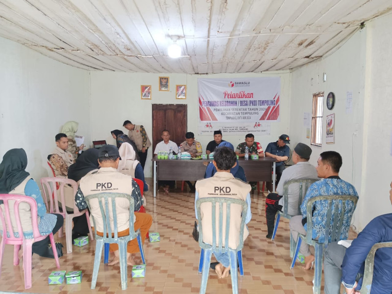 Babinsa Koramil 03/Tpl Hadiri Pelantikan Pengawas Kelurahan/Desa PKD Tempuling