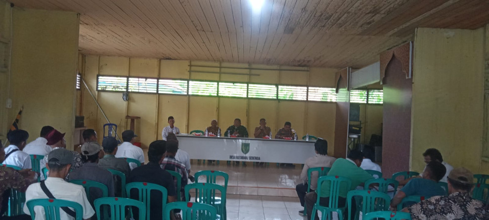 Rapat Terkait Pembangunan Pos Ramil di Wilayah Bersama Danramil 09/Kemuning