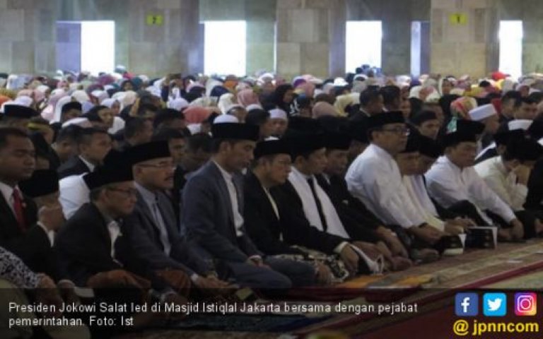 Begini Isi Ceramah di Istiqlal Saat Salat Id yang Dihadiri Presiden Jokowi
