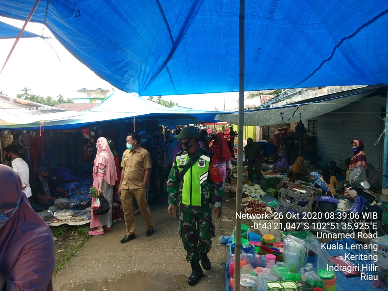 Tegakan Prokes di Kuala Lemang, Ini Kata Babinsa Koramil 09/Kemuning Kodim 0314/Inhil