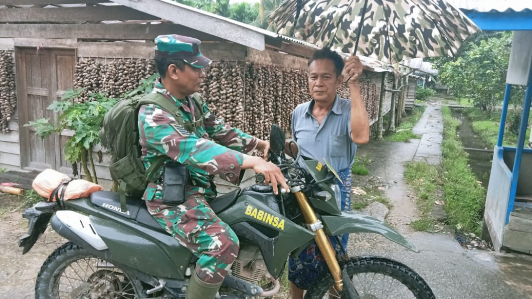 Rutinitas Babinsa 05/Gas Serma Nawawi Komsos Bersama Warga Binaan