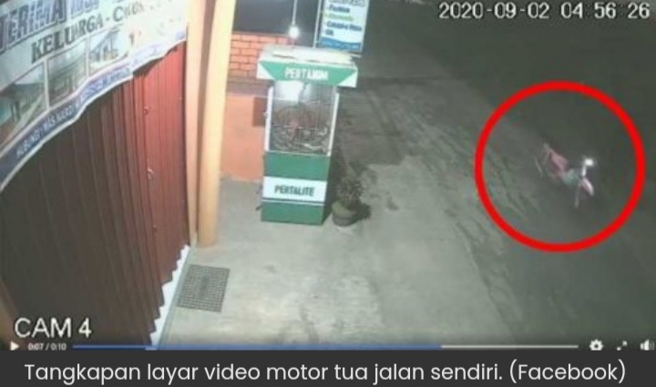 Antara Takut dan Lucu, Video Motor Tua Bergerak Sendiri, Ngeri Lah Pokoknya  Antara Takut dan Lucu, Video Motor Tua Bergerak Sendiri, Ngeri Lah Pokoknya