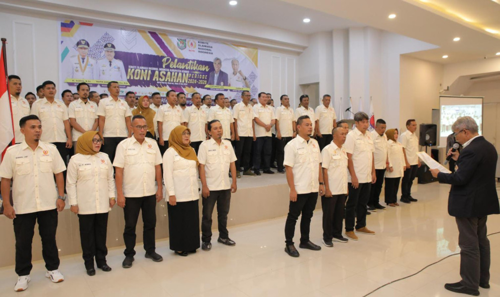 Pelantikan KONI Asahan Periode 2024-2028