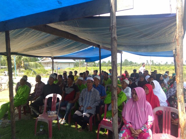 Kampanye Dialogis di Desa Batang Sari, Warga Doa'akan HM Wardan Terpilih Lagi, ini Sebabnya 