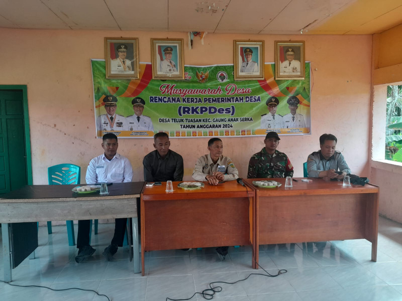 Bhabinsa Koramil 05/Gas Dampingi Kegiatan RKP Desa Tahun Anggaran 2023