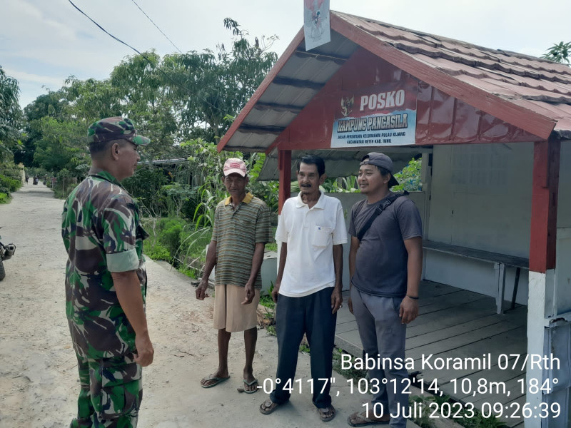 Koramil 07/Reteh Salinh Berbagi Ilmu Kepada Masyarakat Setempat