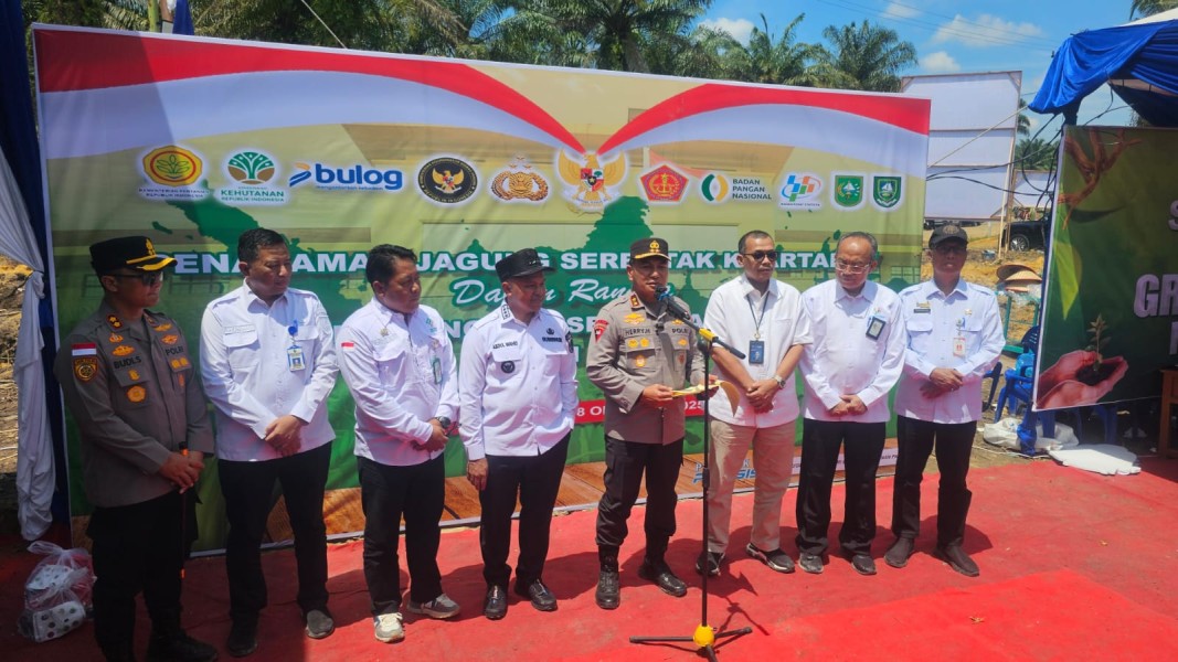 Polda Riau Gelar Penanaman Jagung Serentak Kuartal IV Polda Riau Gelar Penanaman Jagung Serentak Kuartal IV