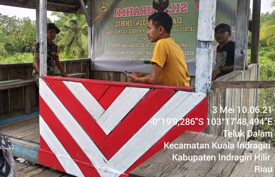 Babinsa Koramil 04/Kuindra Jalin Silaturahmi Antar Warga Binaan