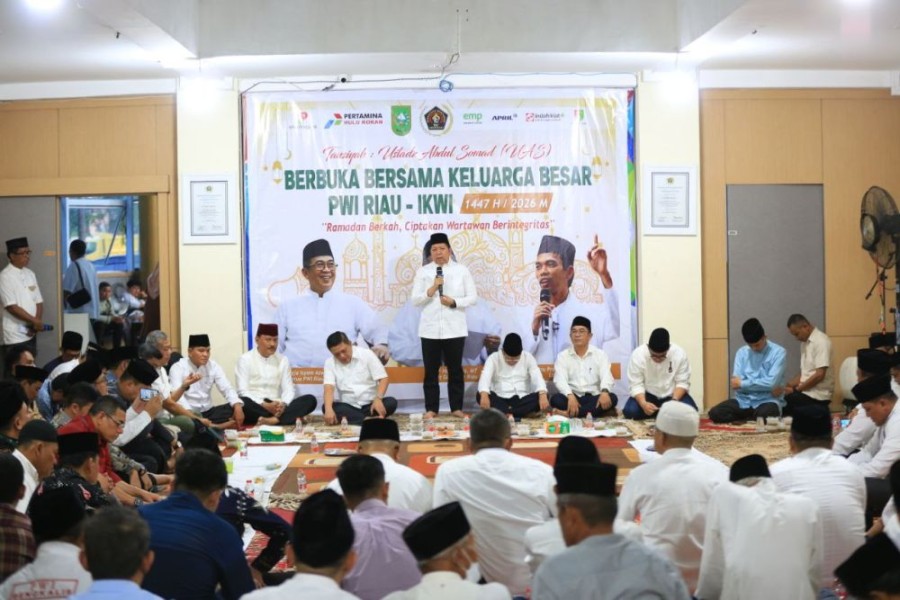 Buka Puasa Bersama PWI Riau, Pemprov Riau Tegaskan Pers Mitra Strategis Pembangunan