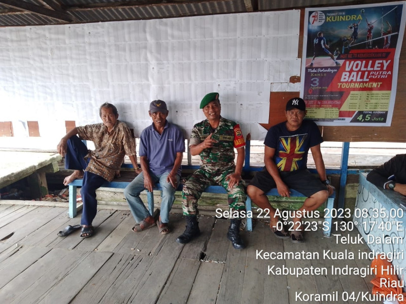 Pengetahuan Tentang Sejarah Perjuangan Yang Diberikan Babinsa Koramil 04/Kuindra Pada Saat Komsos