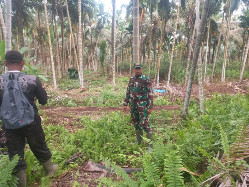 Cegah Karhutla, Babinsa 05/Gas Pratu Sandi Wahyudi Gencar Laksanakan Patroli Hutan dan Lahan