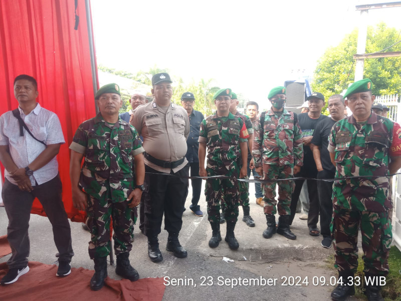 Koramil 03/Tpl Kodim 0314/Inhil Tergabung Dalam Pengamanan Rapat Pleno Terbuka Dalam Rangka Penetapan Nomor Urut Paslon Bupati Wabup Indragiri Hilir