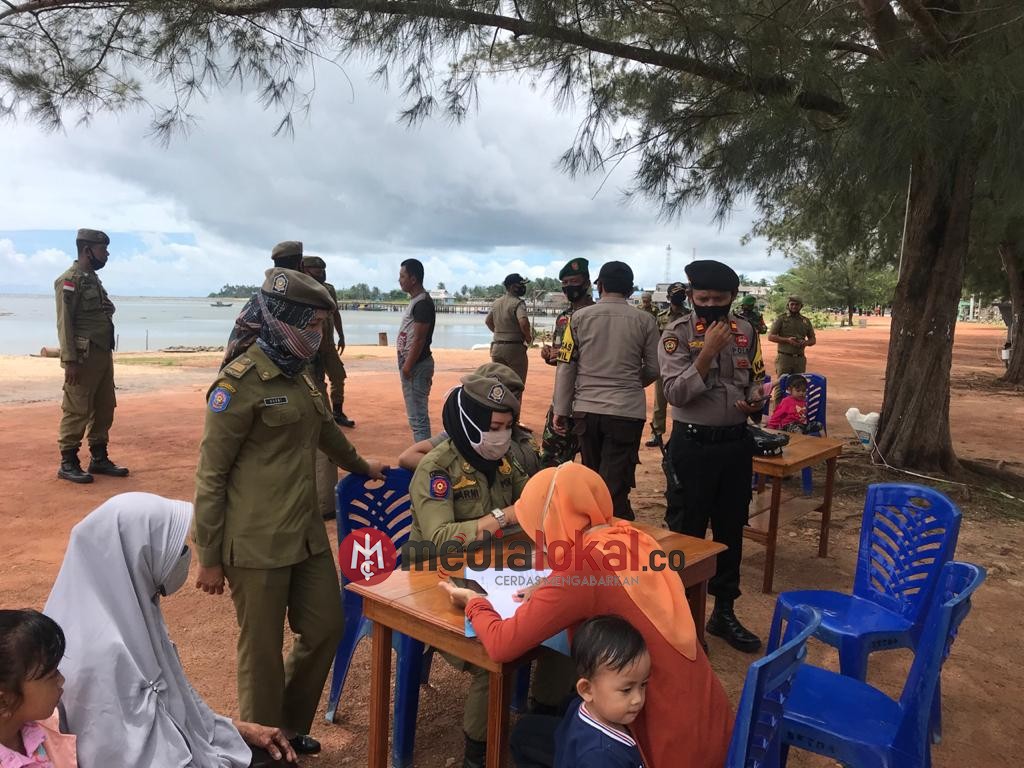 TNI-Polri dan Satpol PP Laksanakan Operasi Yustisi Penegakan Perbub No 51 Tahun 2020