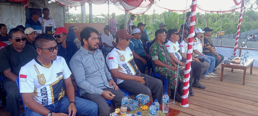 Jaga Sportivitas Saat Bermain, Danramil Koramil 09/Kemuning Hadiri Pembukaan Open Turnamen Sepak Bola