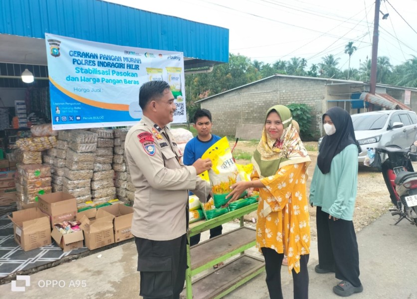 Polsek Enok dukung Program Pangan Murah dan Ketahan Pangan