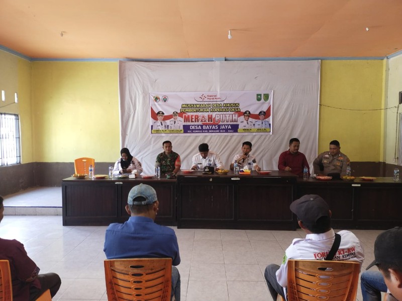 Desa Bayas Jaya Gelar Musdes Pembentukan Koperasi Merah Putih, Babinsa Koramil 03/Tpl Turun Hadir Wujudkan Ekonomi Masyarakat yang Lebih Kuat