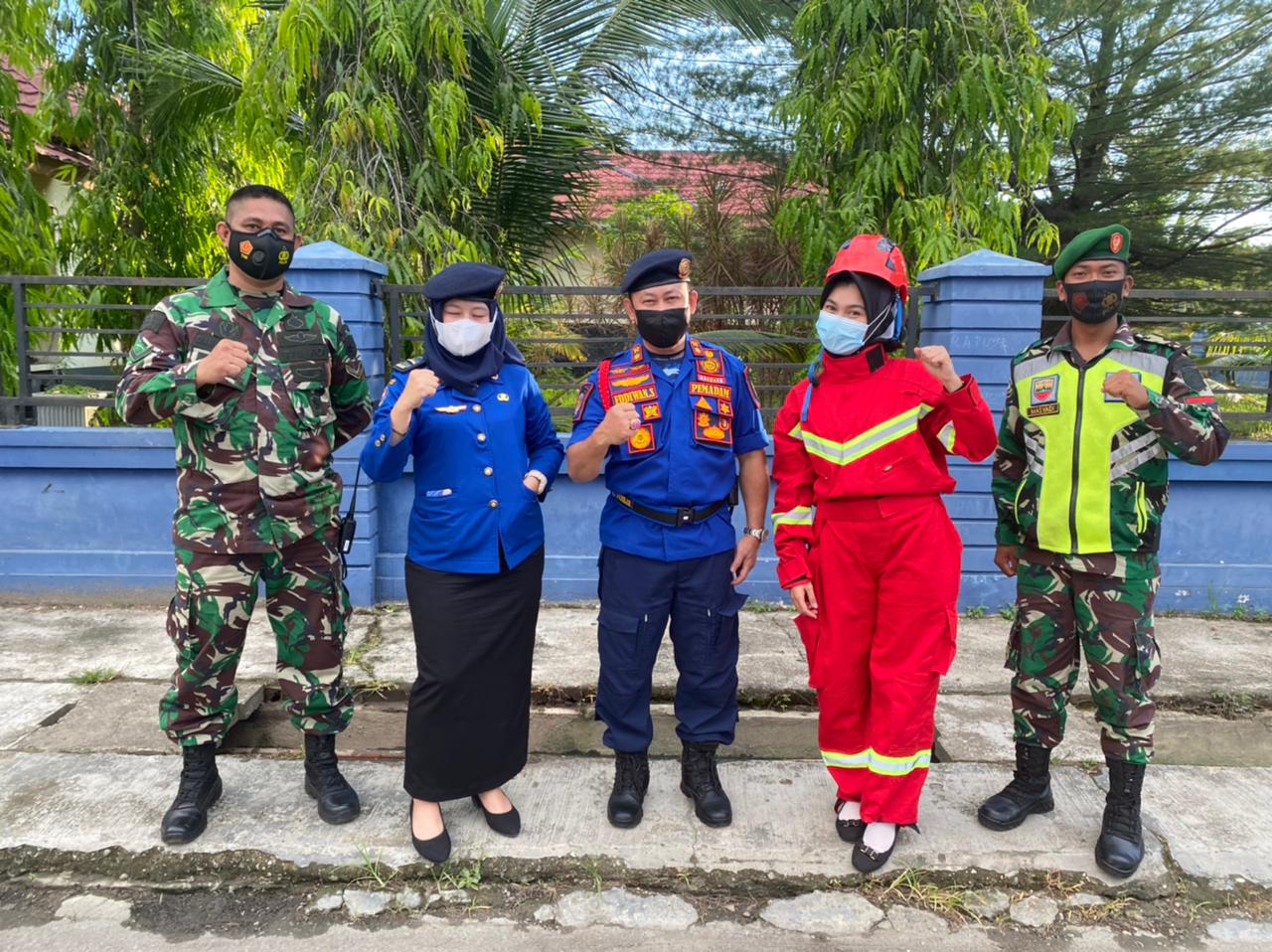 Patroli untuk Cegah Musibah Kebakaran, DPKP Inhil Berkeliling Berikan Himbauan Kepada Masyarakat