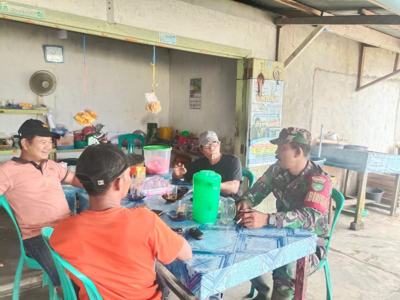 Babinsa Koramil 03/Tempuling Laksanakan Giat SDM Kampung Pancasila